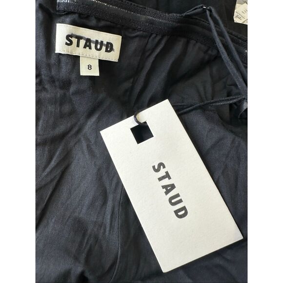 STAUD Wylie Poplin Maxi Dress Size US 8 $395 - Picture 11 of 11